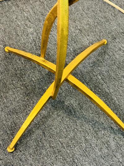  Alberto Deigo Giacometti BRUTALIST GILT METAL TABLES IN THE MANNER OF GIACOMETTI