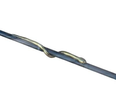  Alberto Diego Giacometti BRUTALIST SCULPTED METAL GILT SNAKE COFFEE TABLE IN THE MANNER OF GIACOMMETTI