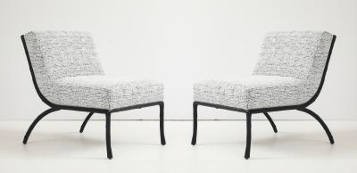  Alberto Diego Giacometti Italian Bronze Twig Framed Lounge Chairs