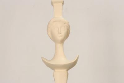  Alberto Diego Giacometti Vintage Figural Resin T te de Femme Caryatid Floor Lamp After Giacometti
