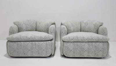 Alberto Rosselli Saporiti Pair of Alberto Rosselli for Saporiti Confidential Lounge Chairs