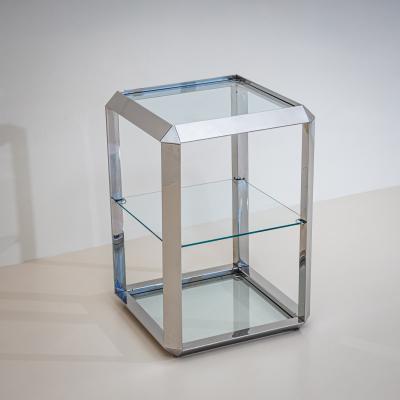  Alberto Rosselli Saporiti Pair of P800 Side Tables by Alberto Rosselli for Saporiti Italy 1970s