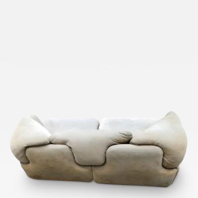  Alberto Rosselli Saporiti Stylish 2 Seater Confidential Sofa Loveseat Alberto Rosselli for Saporiti