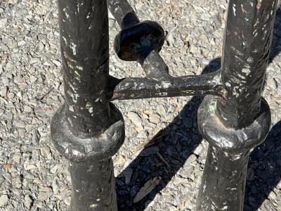  Alberto and Diego Giacometti GIACOMETTI STYLE BRUTALIST METAL CONSOLE WITH BIRD