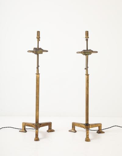  Alberto and Diego Giacometti Giacometti Style Gilt Iron Lamps