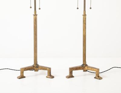  Alberto and Diego Giacometti Giacometti Style Gilt Iron Lamps