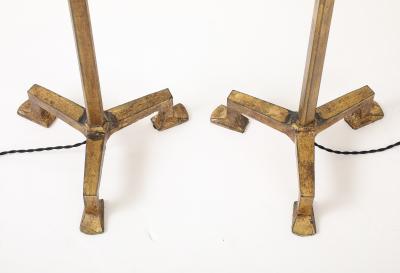  Alberto and Diego Giacometti Giacometti Style Gilt Iron Lamps