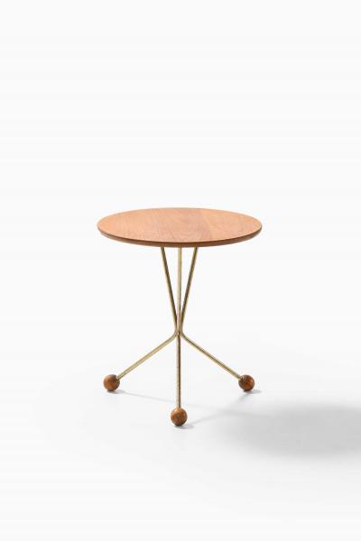  Alberts Bord p burk Side Table in Brass Teak and Metal by Alberts 1950s