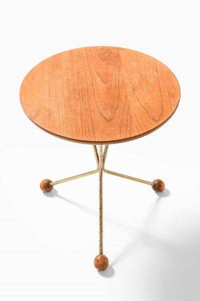  Alberts Bord p burk Side Table in Brass Teak and Metal by Alberts 1950s