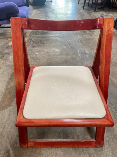  Aldo Jacober d Aniello Pierangela Set of 4 Jacober dAniello Trieste Folding Chairs for Bazzani 1966 Italy