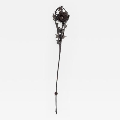  Alessandro Mazzucotelli Extraordinary Thistle Flower Sculpture by Alessandro Mazzucotelli 1910 Italy