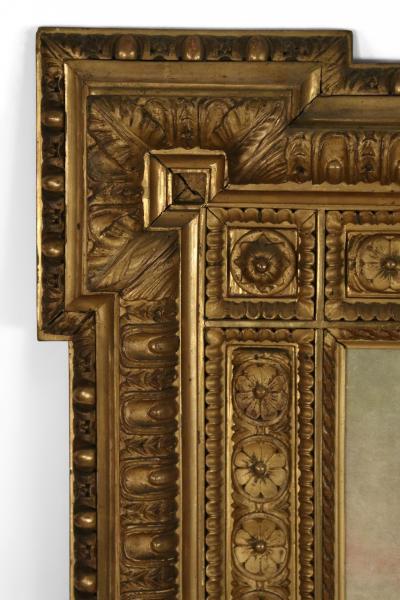  Alessandro Pigna Alessandro Pigna Italian Painting of the Muses in an Ornate Carved Giltwood Fram