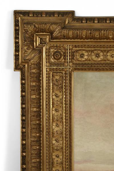  Alessandro Pigna Alessandro Pigna Italian Painting of the Muses in an Ornate Carved Giltwood Fram