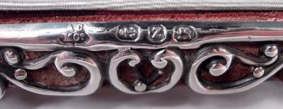  Alexander Clark Co Antique English Victorian Classical Sterling Silver Picture Frame 1899