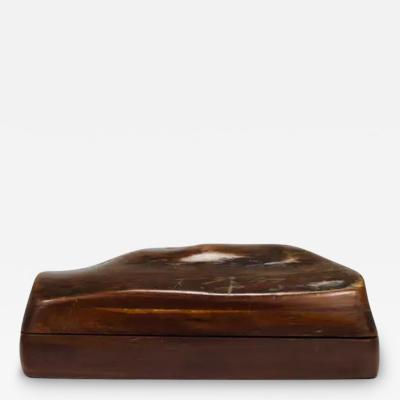  Alexandre Noll Hand Carved Organic Wooden Box with Lid France 1950s