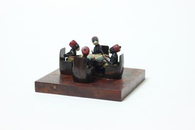  Alfred Dunhill Ltd Art Deco Poker Players Cabinet Accessories by Alfred Dunhill Ltd Paris