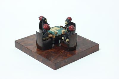  Alfred Dunhill Ltd Art Deco Poker Players Cabinet Accessories by Alfred Dunhill Ltd Paris