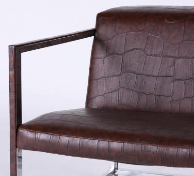  Alivar A pair of Bavuso Giuseppe style lounge chairs by Alivar contemporary