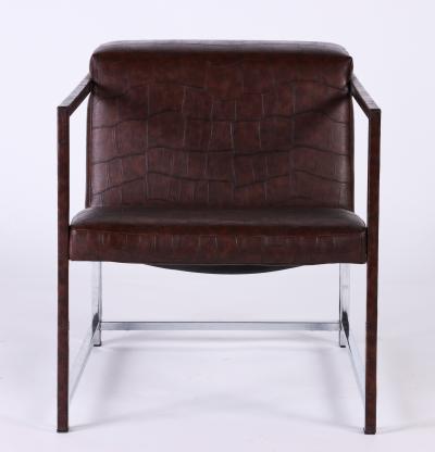  Alivar A pair of Bavuso Giuseppe style lounge chairs by Alivar contemporary