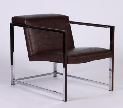  Alivar A pair of Bavuso Giuseppe style lounge chairs by Alivar contemporary