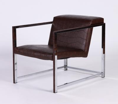  Alivar A pair of Bavuso Giuseppe style lounge chairs by Alivar contemporary