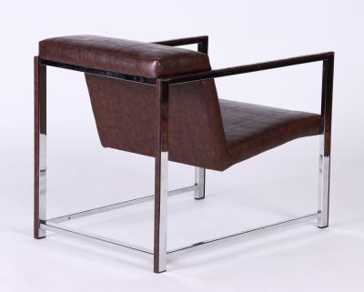  Alivar A pair of Bavuso Giuseppe style lounge chairs by Alivar contemporary