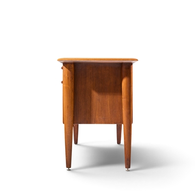  Alma Desk Company Alma Castilian Mid Century Walnut Credenza