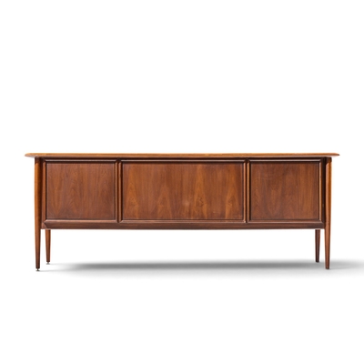 Alma Desk Company Alma Castilian Mid Century Walnut Credenza