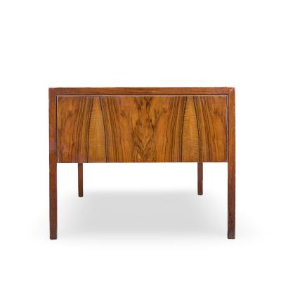  Alma Desk Company Alma Mid Century Rosewood and Leather Executive Desk