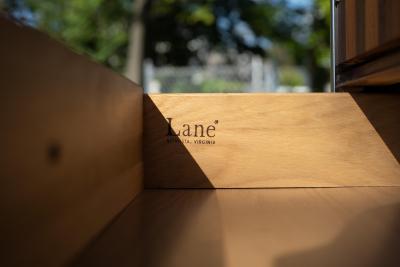  Altavista Lane Lane Altavista VA Lane Altavista Walnut Rosewood 5 Drawer Tall Dresser or Armoire w Chrome Legs