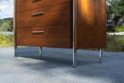  Altavista Lane Lane Altavista VA Lane Altavista Walnut Rosewood 5 Drawer Tall Dresser or Armoire w Chrome Legs