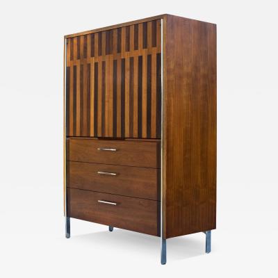  Altavista Lane Lane Altavista VA Lane Altavista Walnut Rosewood 5 Drawer Tall Dresser or Armoire w Chrome Legs