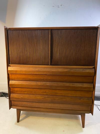  Altavista Lane MID CENTURY MODERN HIGH CHEST BY LANE IN THE MANNER OF GEORGE NAKASHIMA