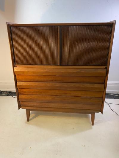 Altavista Lane MID CENTURY MODERN HIGH CHEST BY LANE IN THE MANNER OF GEORGE NAKASHIMA