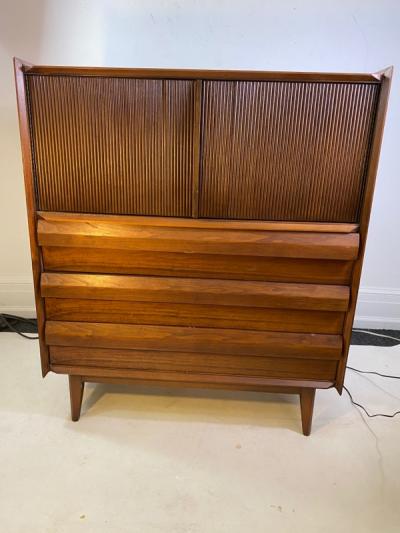  Altavista Lane MID CENTURY MODERN HIGH CHEST BY LANE IN THE MANNER OF GEORGE NAKASHIMA