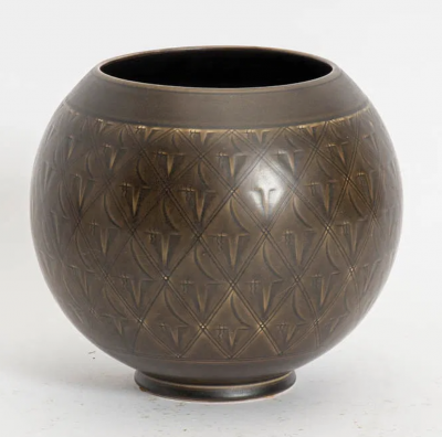  Aluminia Danish ceramic vase