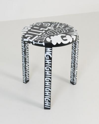  Alvar Aalto Re Edition Unique Aalto Goes High II Stool by Sheikki on an Alvar Aalto Model 60 2025