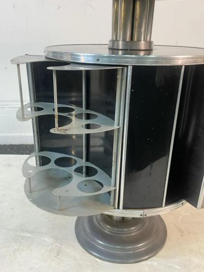  American Roto Bar ART DECO ROTO BAR REVOLVING COCKTAIL CABINET AND TABLE