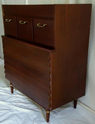American of Martinsville American Martinsville Walnut Dresser circa 1955