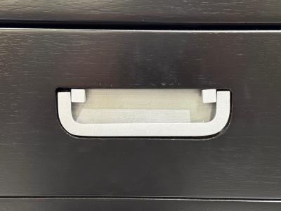  American of Martinsville American of Martinsville Campaign Dressers Ebonized Wood Chrome USA 1970s