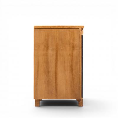  American of Martinsville American of Martinsville Mid Century Walnut Burlwood and Brass Credenza