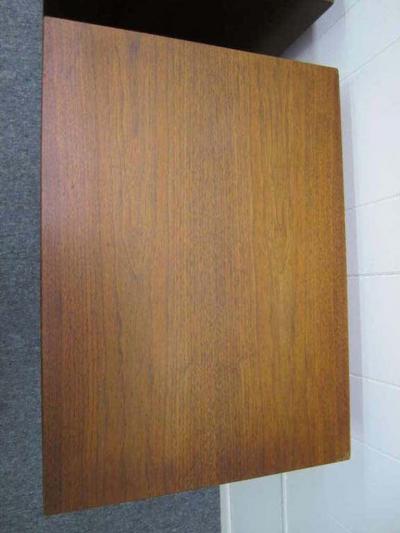  American of Martinsville Lovely Pair Lattice Front Walnut Night Stands Mid century Modern