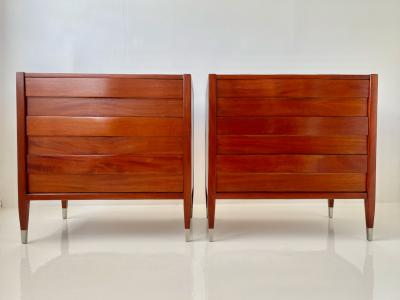  American of Martinsville Pair of Mid Century Modern American of Martinsville Chest of Drawers 