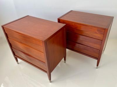  American of Martinsville Pair of Mid Century Modern American of Martinsville Chest of Drawers 