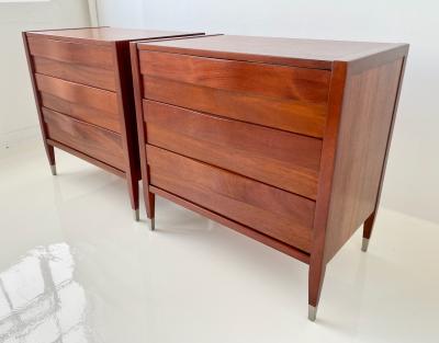  American of Martinsville Pair of Mid Century Modern American of Martinsville Chest of Drawers 
