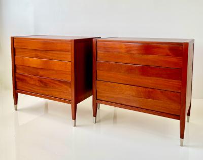  American of Martinsville Pair of Mid Century Modern American of Martinsville Chest of Drawers 