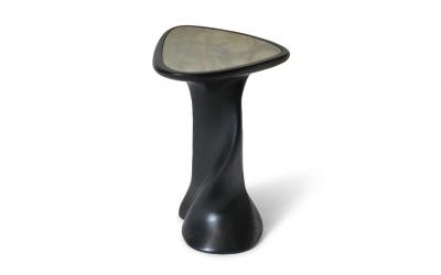  Amorph Abbi side table in Ebony stain on Ash wood with marble top