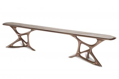  Amorph Amorpf Custom Anika Console Bronze Finish With White Marble Stone