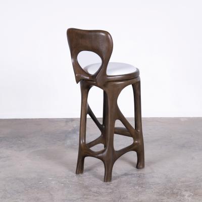 Amorph Amorph Agna swivel stool in Graphite Walnut stain