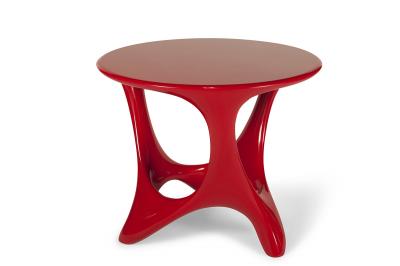  Amorph Amorph Alamos Central Table in Red Lacquer